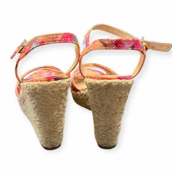 UNISA Women’s Multicolor Floral Espadrille Wedge Sandals Size 9.5M - Picture 3 of 7